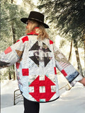 Quilt coat jacket "Holiday " OOAK