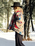 Quilt coat jacket "get to the point" ooak