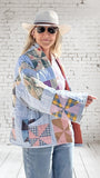 Quilt coat jacket "pinwheel parade"