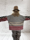 Quilt coat jacket "USA" OOAK , OSFM