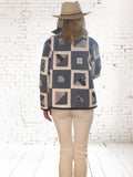 NEW STYLE Quilted Market Jacket  "bubble blues"