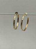 18k Diamond hoop earrings