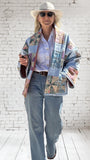 Quilt coat jacket "pinwheel parade"