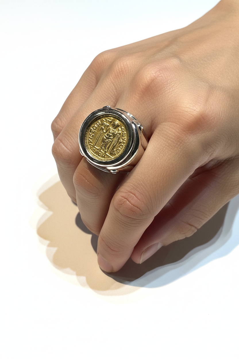 Roman coin ring