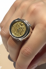 Roman coin ring