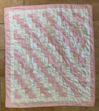 Vintage baby quilt "first steps"