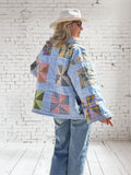 Quilt coat jacket "pinwheel parade"