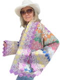 Quilt coat jacket "calico crush"