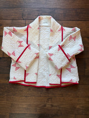 Quilt Jacket  “picnic kisses “