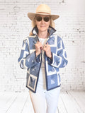 NEW STYLE Quilted Market Jacket  "bubble blues"