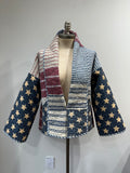 Quilt coat jacket "USA" OOAK -smaller size