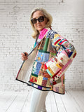 Quilt coat jacket "crazy color"