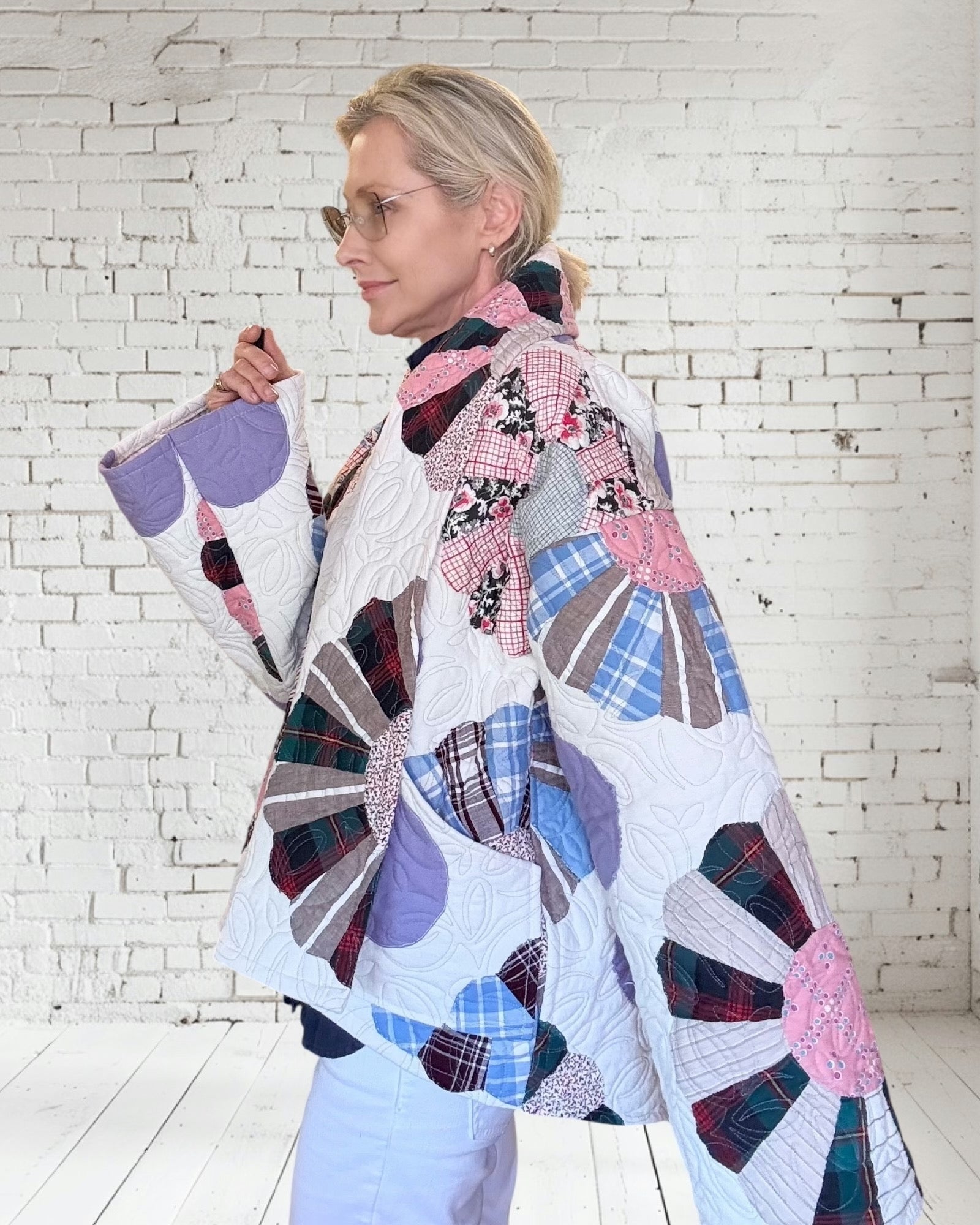 Quilt jacket “lavender fields“