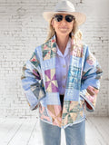 Quilt coat jacket "pinwheel parade"