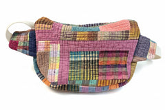 Vintage quilt Crossbody bag- fanny pack -patchwork prism