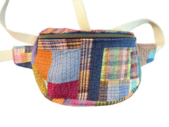 Vintage quilt Crossbody bag- fanny pack -patchwork prism