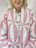 Quilt coat jacket vintage "pretty in pink"