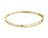Diamond gold bangle bracelet 1/2 CTW