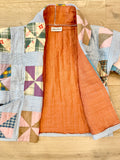 Quilt coat jacket "pinwheel parade"