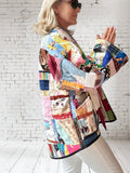 Quilt coat jacket "crazy color"