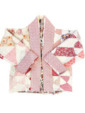 Quilt coat jacket "strawberries and cream"