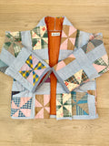 Quilt coat jacket "pinwheel parade"