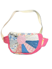 Vintage quilt Crossbody bag-pretty in pink