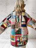 Quilt coat jacket "crazy color"