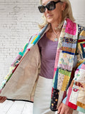 Quilt coat jacket "crazy color"