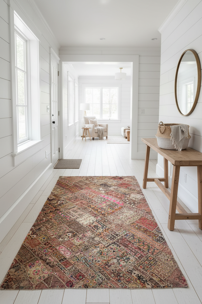 Vintage Turkish Kilim textile