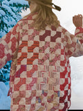 Quilt coat jacket "put a bow on it" ooak