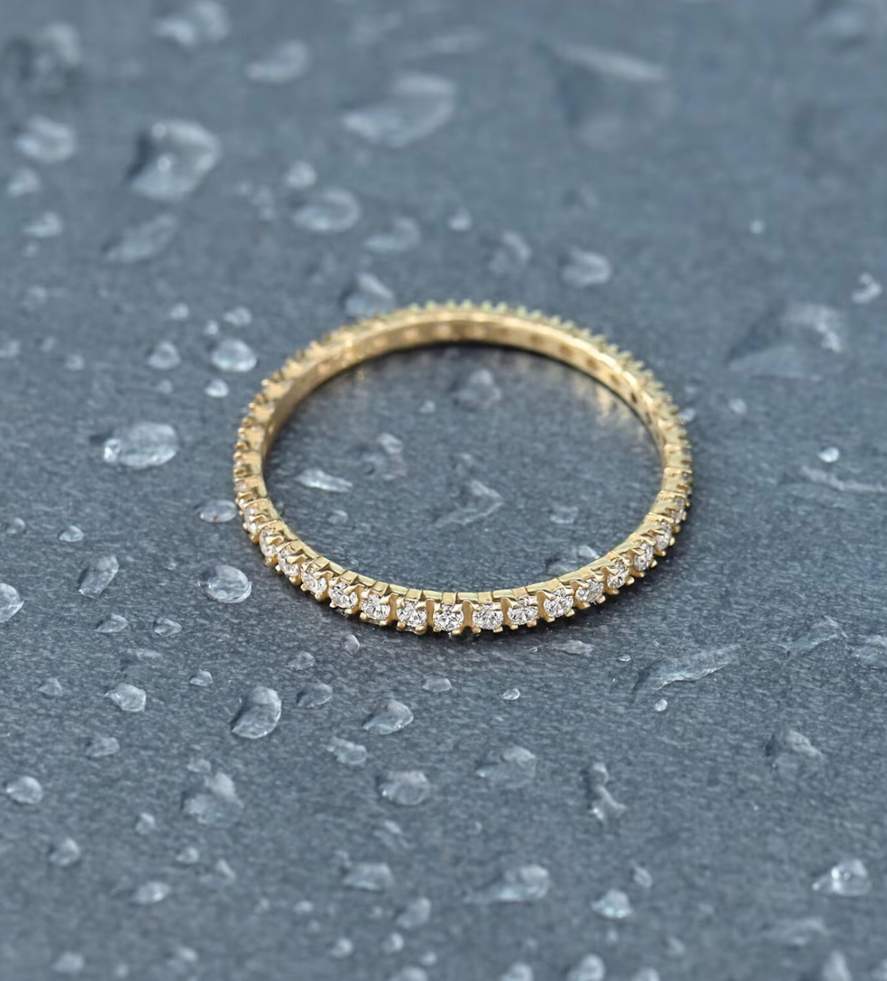 Diamond ring, eternity band
