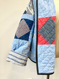 Quilt coat jacket "squared up"ooak