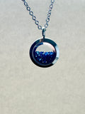 Sapphire shaker necklace