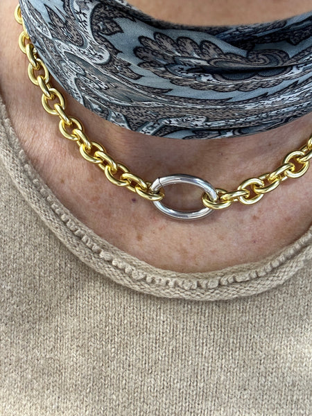 Oh!!! O clasp, Curb link necklace