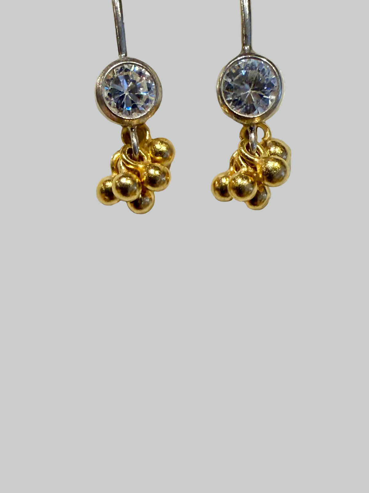 Bubbly sparkle CZ drop Earrings