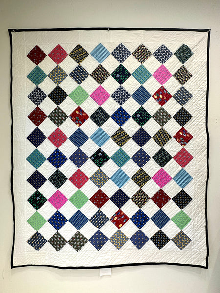 Custom tie collection memory quilt