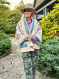 Quilt coat jacket , a river runs through it, OOAK