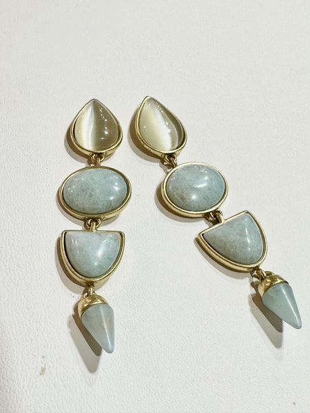 Chunky stone earrings
