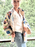 Quilt coat jacket "county fair" OOAK