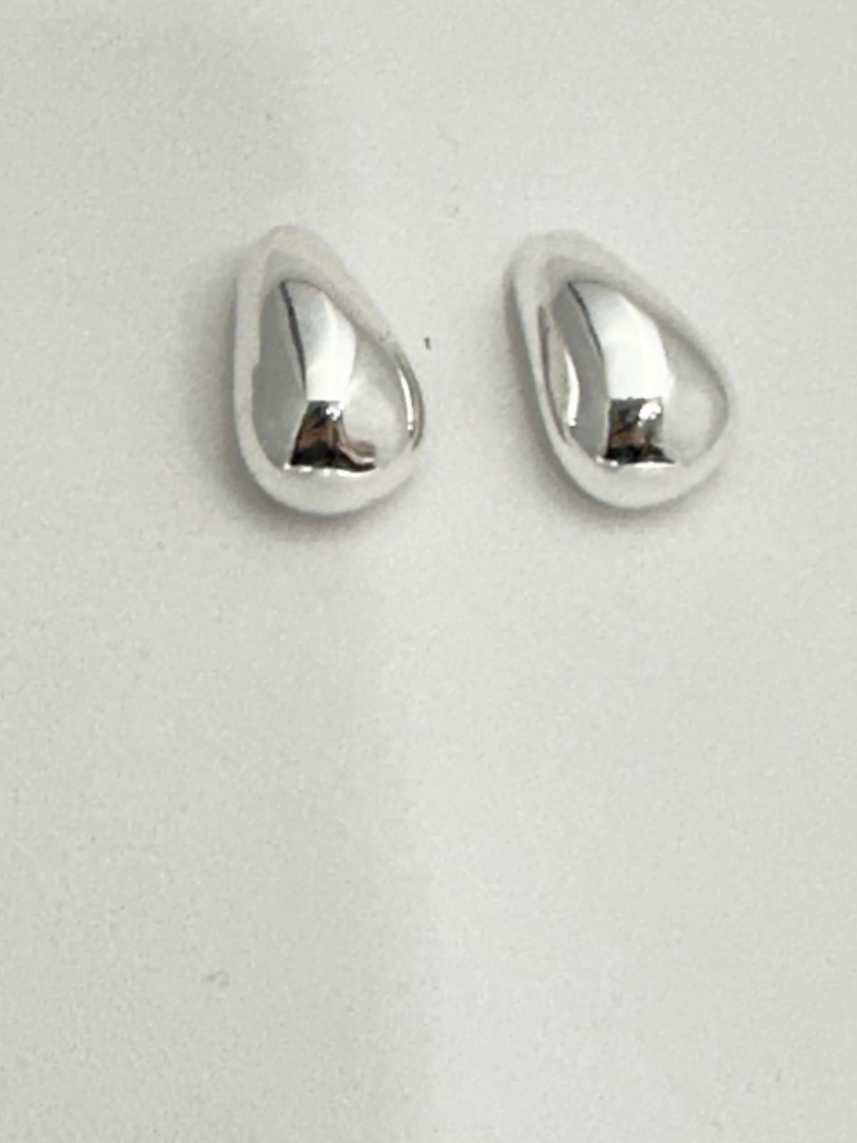 Organic drop post earrings