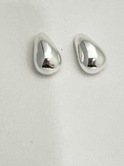Organic drop post earrings