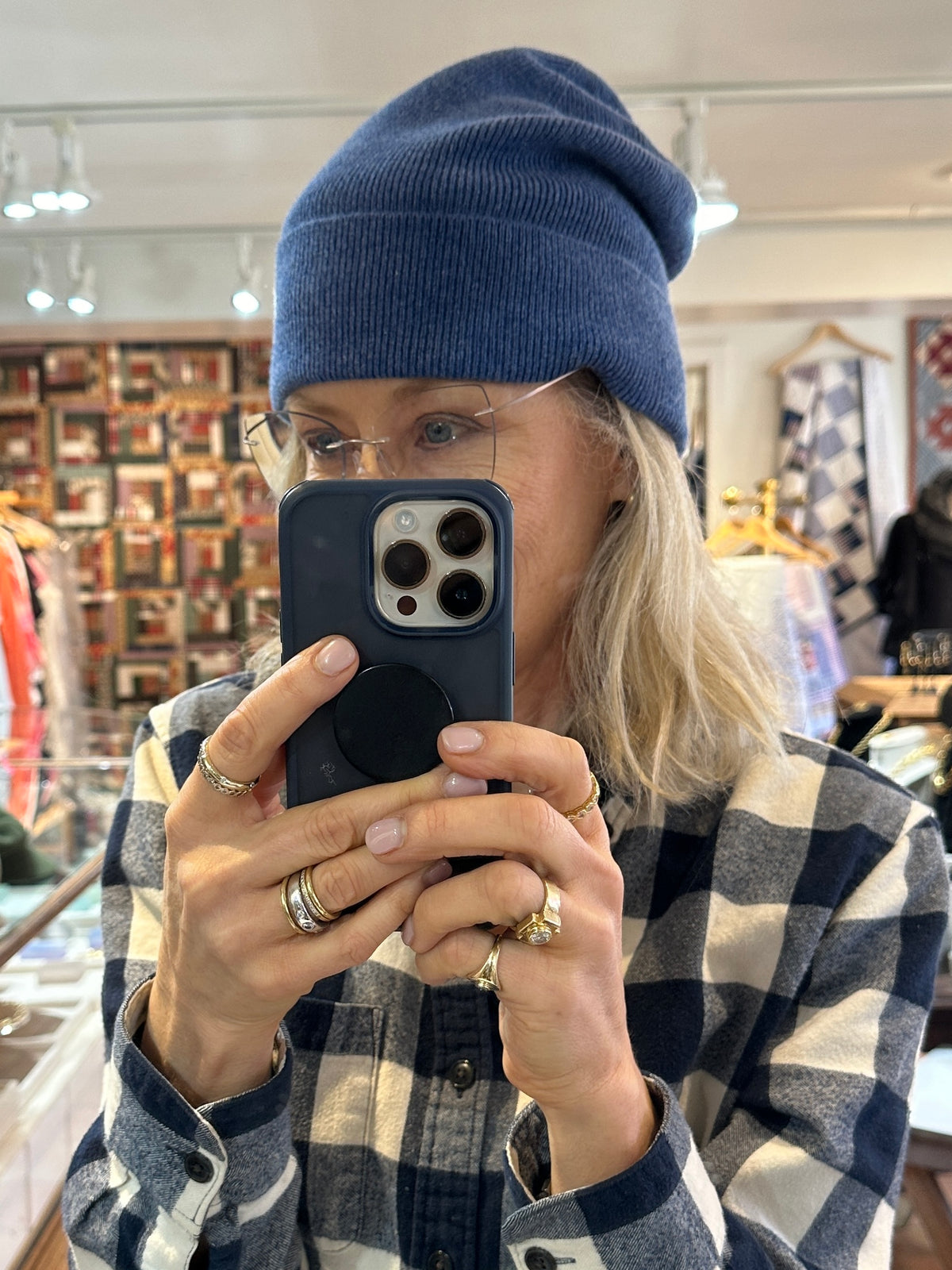 Perfect blue 💯 cashmere hat