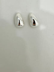 Organic drop post earrings