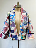 Quilt coat jacket , "confetti " OOAK