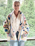 Quilt coat jacket "county fair" OOAK