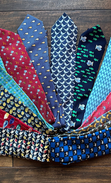 SOLD Custom tie collection memory quilt