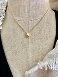 Little golden nugget drop necklace