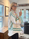 Quilt coat jacket "  rail fence"