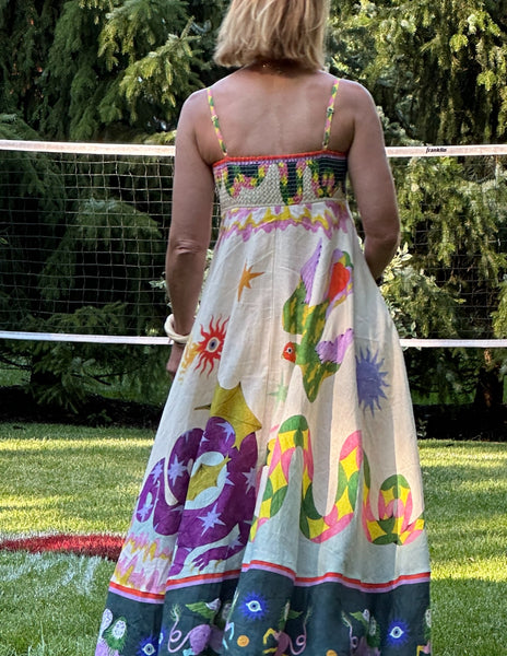 Painted party  dress